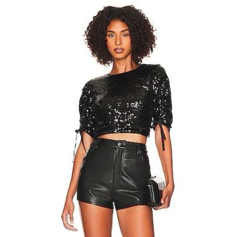 TULAROSA  sequin blouse 🤎